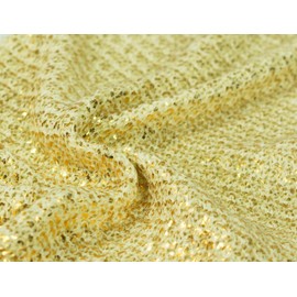 Modo Luxury Mermaid Tail Blanket for Teens and Adult (Cream/Gold Shine)