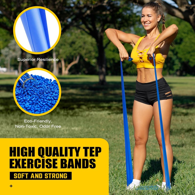 Resistance Bands, Exercise Bands, Physical Therapy Bands for Strength Training,