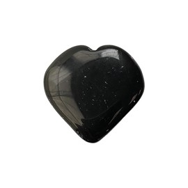 VIE Mini Crystal Heart, 2-3cm, Black Obsidian