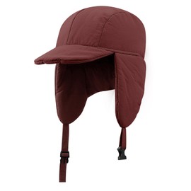 Croogo Flight Cap, Cold Protection, Pilot Cap, Mid Winter, Earmuffs, Warm, Warm, Thermal, Skiing, Snowboarding, Bicycle, Outdoor Work, Commuting to Work or School, Outdoor, Bomber Cap,