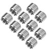 Jeanoko 10Pcs Thread Inserts Hardware Fastener Inner M6*1.0 Outer M8*1.25