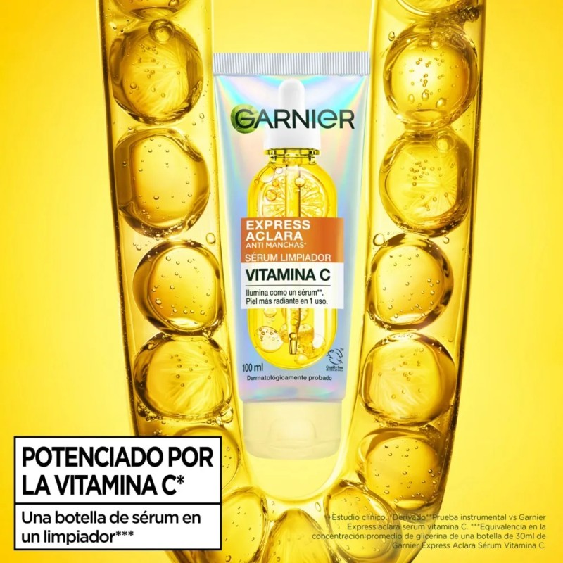 Serum Limpiador Facial Iluminador Vitamina 100ml Garnier