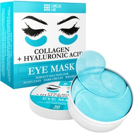 Under Eye Patches for Puffy Eyes, Dark Circles, Dull Skin - Natural Moisturizing Support - Help with Wrinkles and Fine Lines - Under Eye Mask with Hyaluronic Acid, Collagen, Caffeine - 30 Pairs
