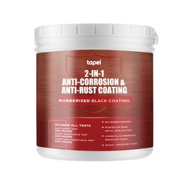 Tapel 2-in-1 Rust Encapsulator & Anti-Corrosion Paint - Gloss Black 35oz, No Primer Needed | Direct-to-Rust Metal Coating for Outdoor, Automotive & Industrial Use | Durable Protective Finish