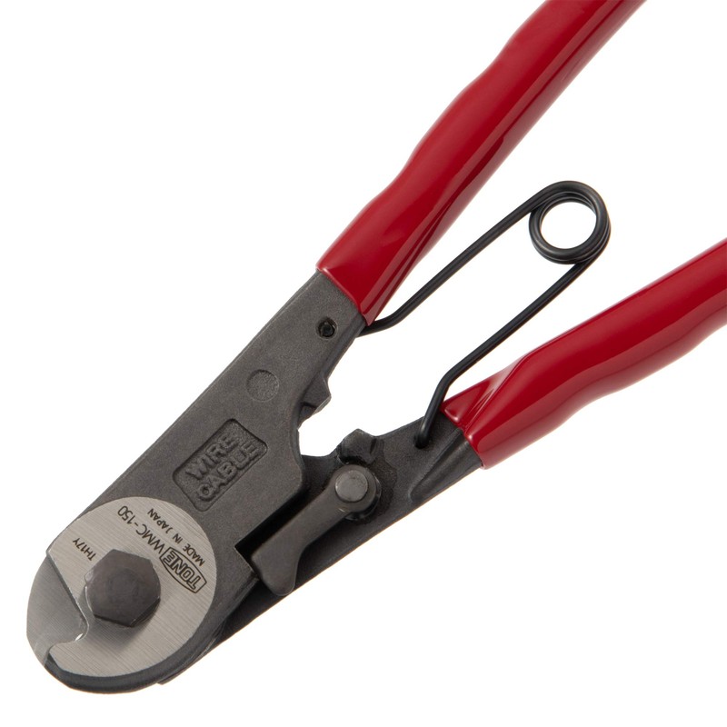 トネ(TONE) ワイヤーミニカッター WMC-150 レッド 全長167mm