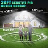 MDCMDCM Solar Lights Outdoor Waterproof Motion Sensor - 416 LEDs