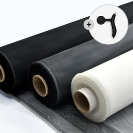 Eco Isle fine dust screen, roll mesh window self-replacement, 1M 5M 30M units, black 130cm x 30m / 에코아일 미세먼지 방충망 롤 촘촘망 창문 셀프 교체 1M 5M 30M 단위,  블랙 130cm x 30m