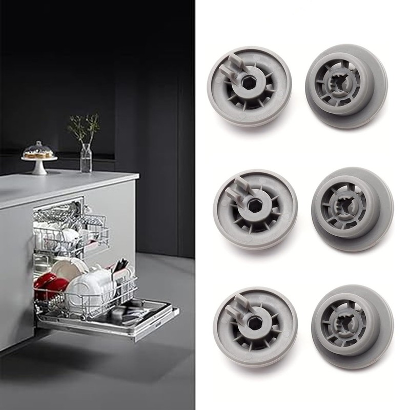 WEZCHUGHAOL 8Pcs Dishwasher Lower Rack Wheel Replacement, Compatible with Brands