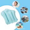 PATIKIL Inflatable Bath Pillow with Suction Cups, Terry Cloth Covered