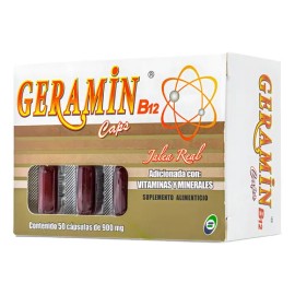 Geramin B12 Jalea Real Adicionada Con Vitamina Y Minerales 5 Sabor Na                                                                                 