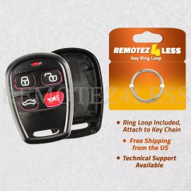 Remotez4less For 2004 2005 2006 Replacement Kia Spectra Remote Keyless Entry Shell Case Pad