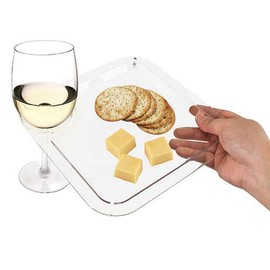 True Clear Appetizer Cocktail Plate Clear Set of 1
