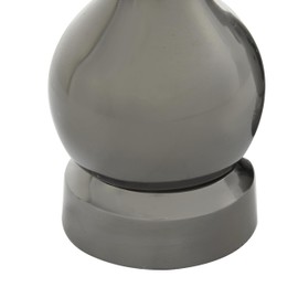 Deco 79 Aluminum Metal Chess Decorative Sculpture King, Knight, Bishop Home Decor Statues, Set of 3 Accent Figurines 9", 9", 8"H, Gray