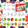 2025 Advent Calendar 24-Piece Luban Lock Puzzles & Musical Fidget