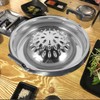 ABOOFAN Korean Bbq Grill Pan Stainless Steel Barbecue Stove Portable