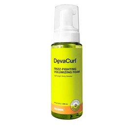 DevaCurl Frizz-Fighting Volumizing Foam Potenciador de volumen ligero | Aporta volumen y cuerpo | Hasta 48 horas de resistencia a la humedad | Para ondas y rizos