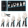 SHALL 6-Piece Locking Pliers, Vice Grips Pliers Set, 5",7" &