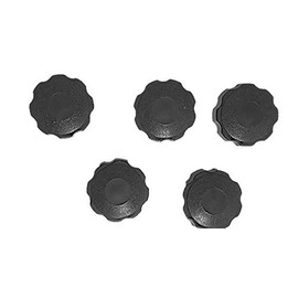 5 pcs Black 8 Star Knob, Female 3/8 -16