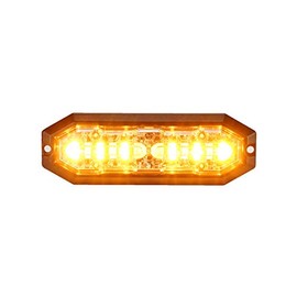 Unicorn Lighting UT01 Surface Mount Warning Emergency Strobe Grille Light Head [SAE class 1] [IP68] for Police and Tow Truck Construction Vehicle Amber