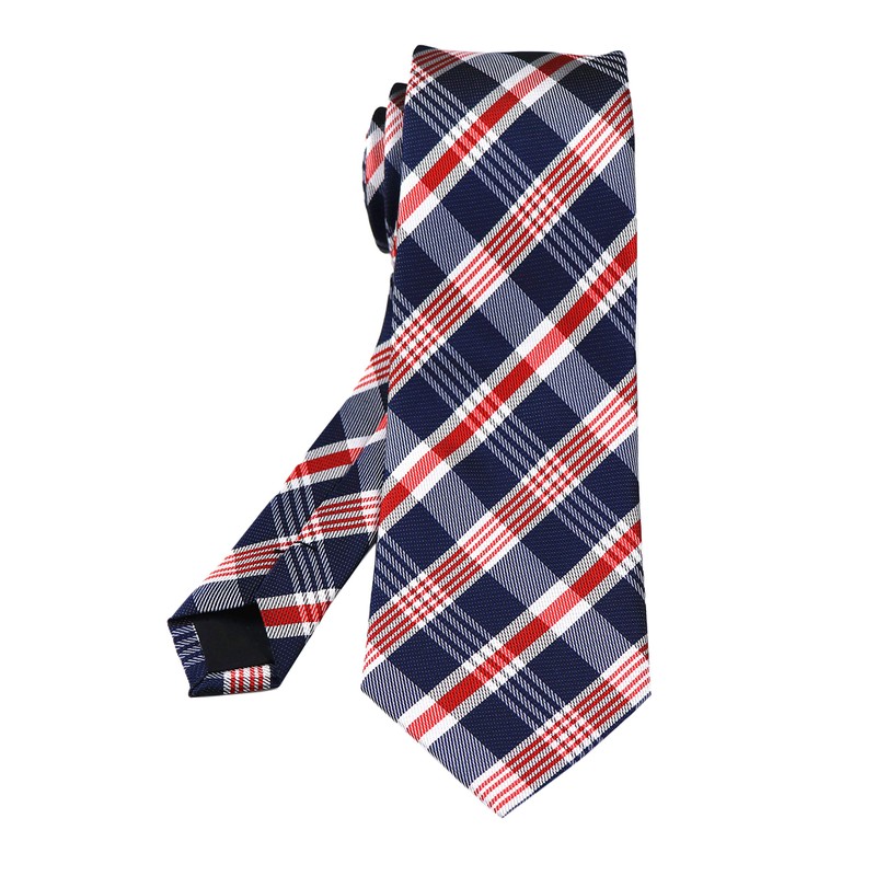 Classic Checks - Corbata tejida de jacquard de negocios para