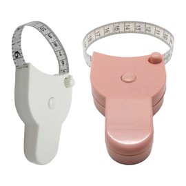 Body Measuring Tape Set (Pack of 2) - Telescopic Measuring Tool - Sele Retractable Cute Tape Measure for Waist & Body Measurement, Sewing, Tailor, Craft, DIY, Knitting, Fitness - Soft & Flexible