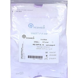 Mulltupfer FES Tupf No. 12 Sterile 2-Layer Walnut Size