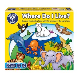 Orchard Toys Where Do I Live , Fun and Educational Matching and Memory Game, Double-Sided Boards include animal and habitat facts, Ages 3-6