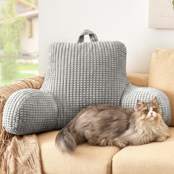Love's cabin Reading Pillow for Bed, Memory Foam Back Pillow