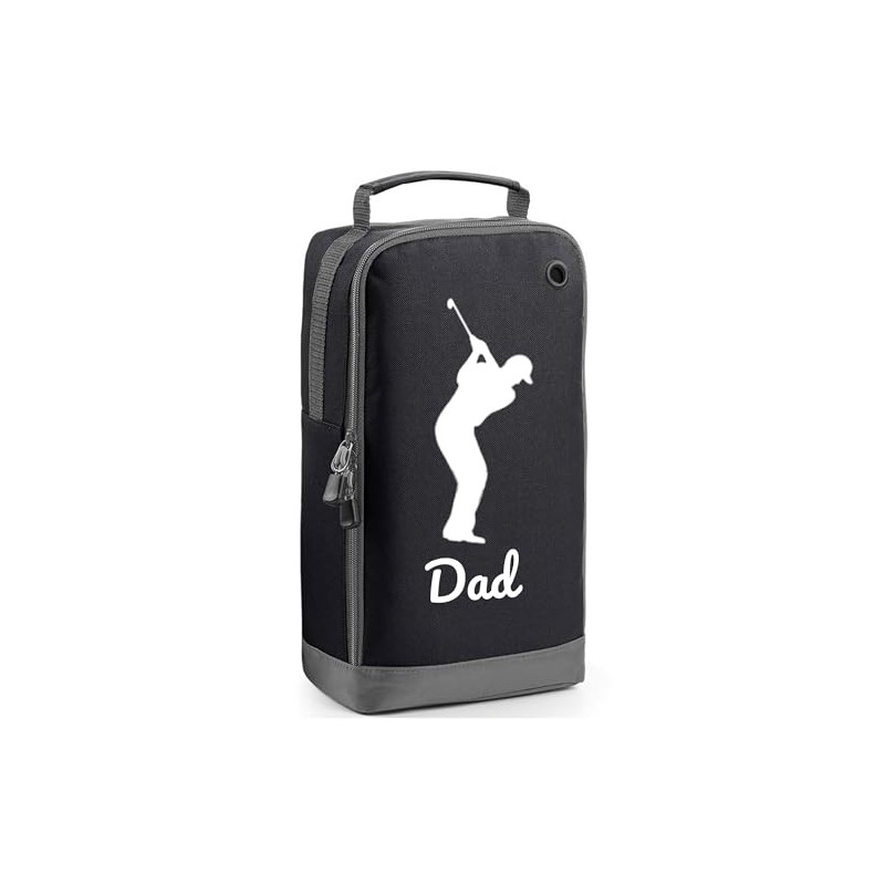 Dad's Golf Shoe Bag - Custom Sports Bags, Black