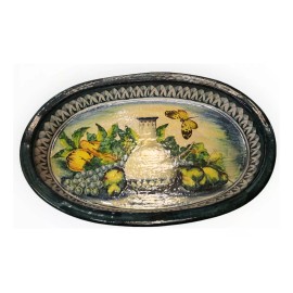 Sesuconsa by Proveer de Mexico Platón Frutero Ovalado Talavera