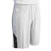 Champro Men's Standard Rebel Basketball Athletic Shorts, White, Black, White,