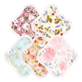 Panty Liner NO 2, Organic Cotton, Set of 5 vds Popular Patterns, Great Value for Mass Production, AESSH-5P-VDS