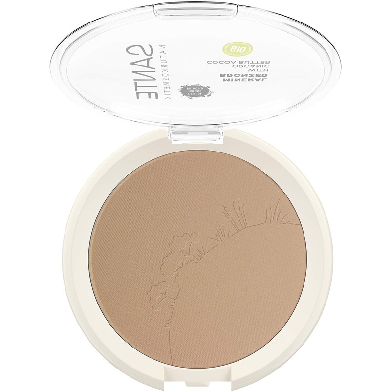 SANTE Naturkosmetik Mineral Bronzer, Contouring & Bronzer Powder, Light-Reflecting Pigments
