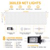 HEYFUNi Net Mesh Waterproof String Lights,360LED 13ft x 5ft Christmas