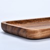 Handmade Solid Acacia small wooden tray (12.6x5x0.8inches) Wood rectangle trays