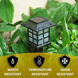 ZONETECH Outdoor Solar Powered Light – LED Twenty-Four Pack Bright Premium Quality Rain-Proof Walkway Path Patio Yard Lawn Garden Lamp (24 Pieces)