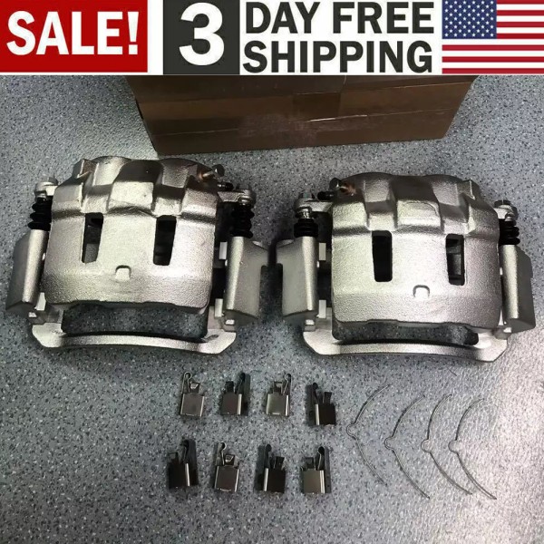 Unbranded Front Disc Brake Calipers w/ Bracket for Ford Excursion