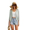 GRECERELLE Womens Lightweight Summer Cardigan for Women Cropped Knit Open