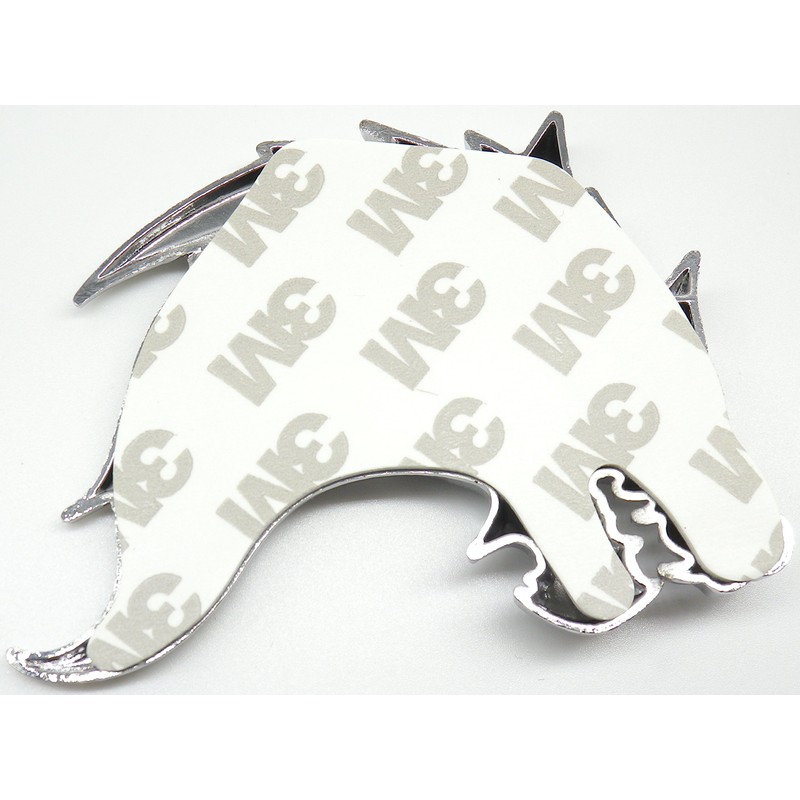 Wolf 3D Metal Car Emblem / Sticker, Left / Right