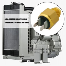 VGOL Excavator Engine Water Temperature Sensor 2848A112 385720500 Compatible with Perkins 403C-11 403C-15 404C-22 M16x1.5