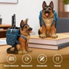 Upriver German Shepherd Pen Holder for Desk, Cute Dog Resin