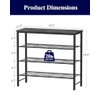 Kitsure Shoe Rack for Closet, Shoe Organizer with Leveling Feet,