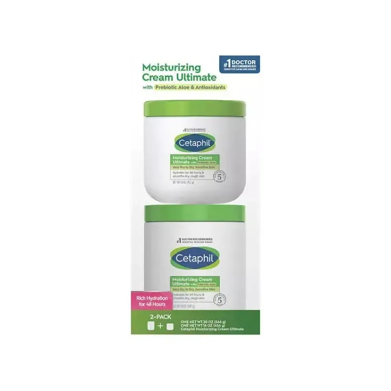 Cetaphil Crema Moisturizing 2 Pack 1 Frasco De 566gr /