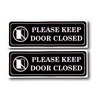 eSplanade Please Keep Door Closed Sign Sticker Decal - Easy