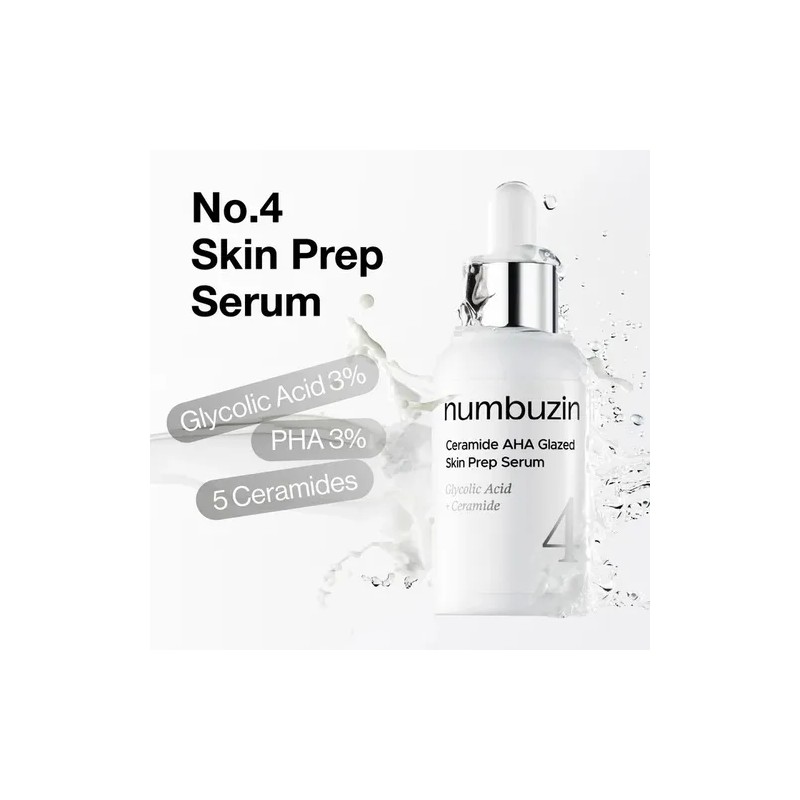 Numbuzin 4 Ceramide Aha Glazed Skin Prep Serum Todo Tipo