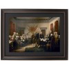 Framed Declaration of Independence Painting by John Trumbull. Standard or