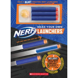 Make Your Own Nerf Launchers: Includes 3 Darts, Launcher, Foam Ball Plus Buildable Slingshot & Catapult!