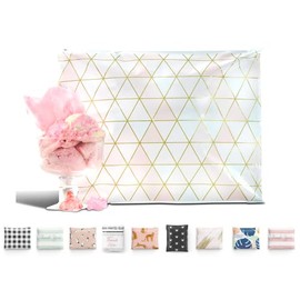10x13 Poly Mailers Pack of 100 Reusable Shipping Supplies Envelopes Mailing Bags Clothing Business Packaging Self Seal Pink Rose Gold Art Deco RosÃ©