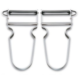 2X Stainless Steel Peeler French Potato Peeler Vegetable Peeler Fruit Peeler Easy Peeler