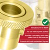 SPARES2GO Cooker Hose Blanking Plug 1/2" BS669 Standard Brass Bayonet